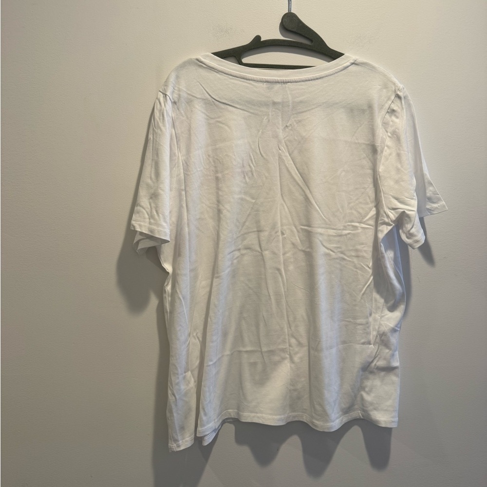 Ella Moss Embroidered Crewneck short sleeve tee - Picture 5 of 6